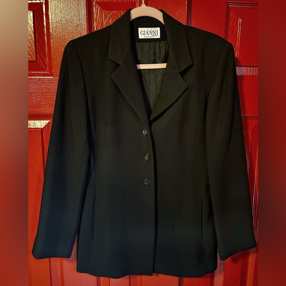 Vintage Black Single Breasted Blazer